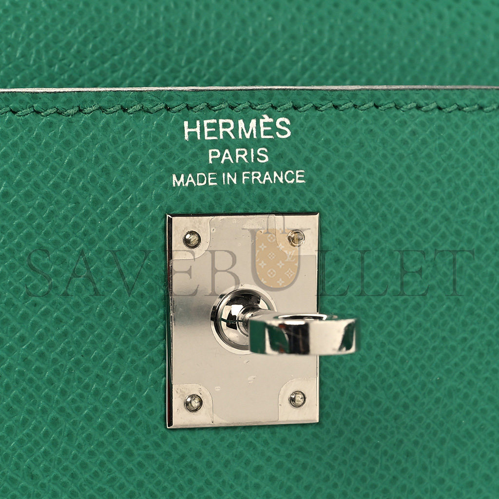 HERMÈS MASTER EPSOM KELLY 28 VE RT JADE (28*22*10cm) 